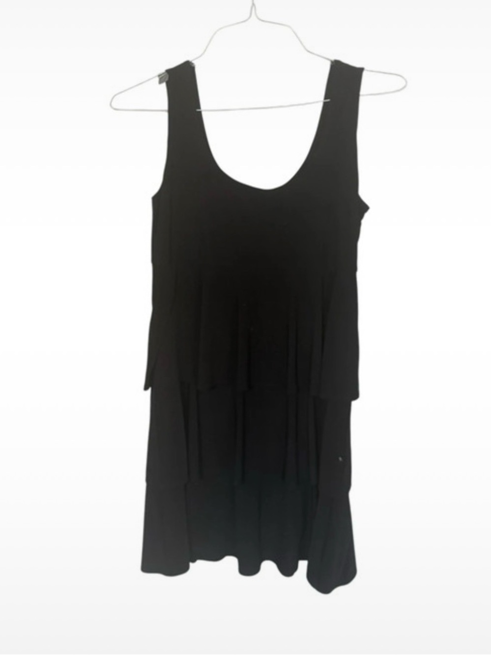 Tiana B. Black Sleeveless Layered Dress